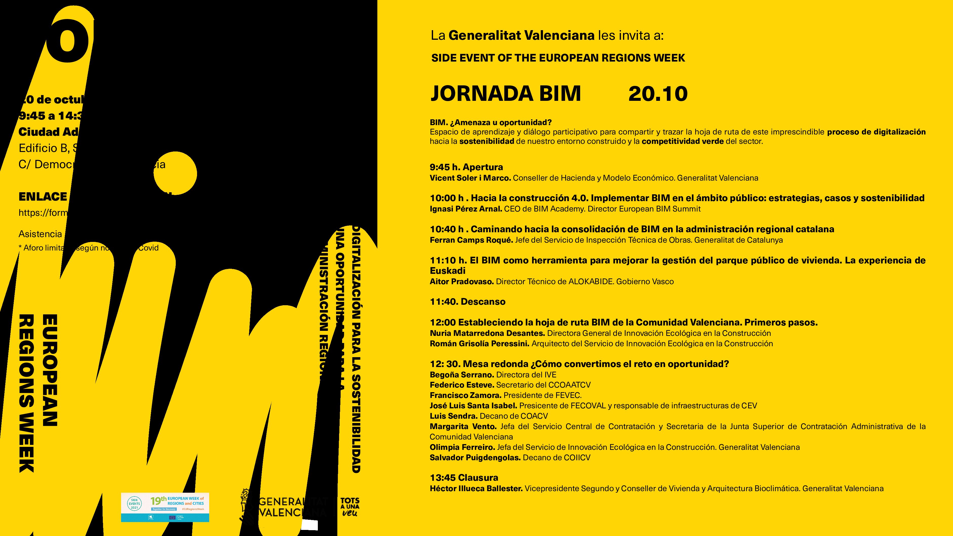 Jornada: Digitalización para la sostenibilidad. Una oportunidad para la administración pública regional valenciana